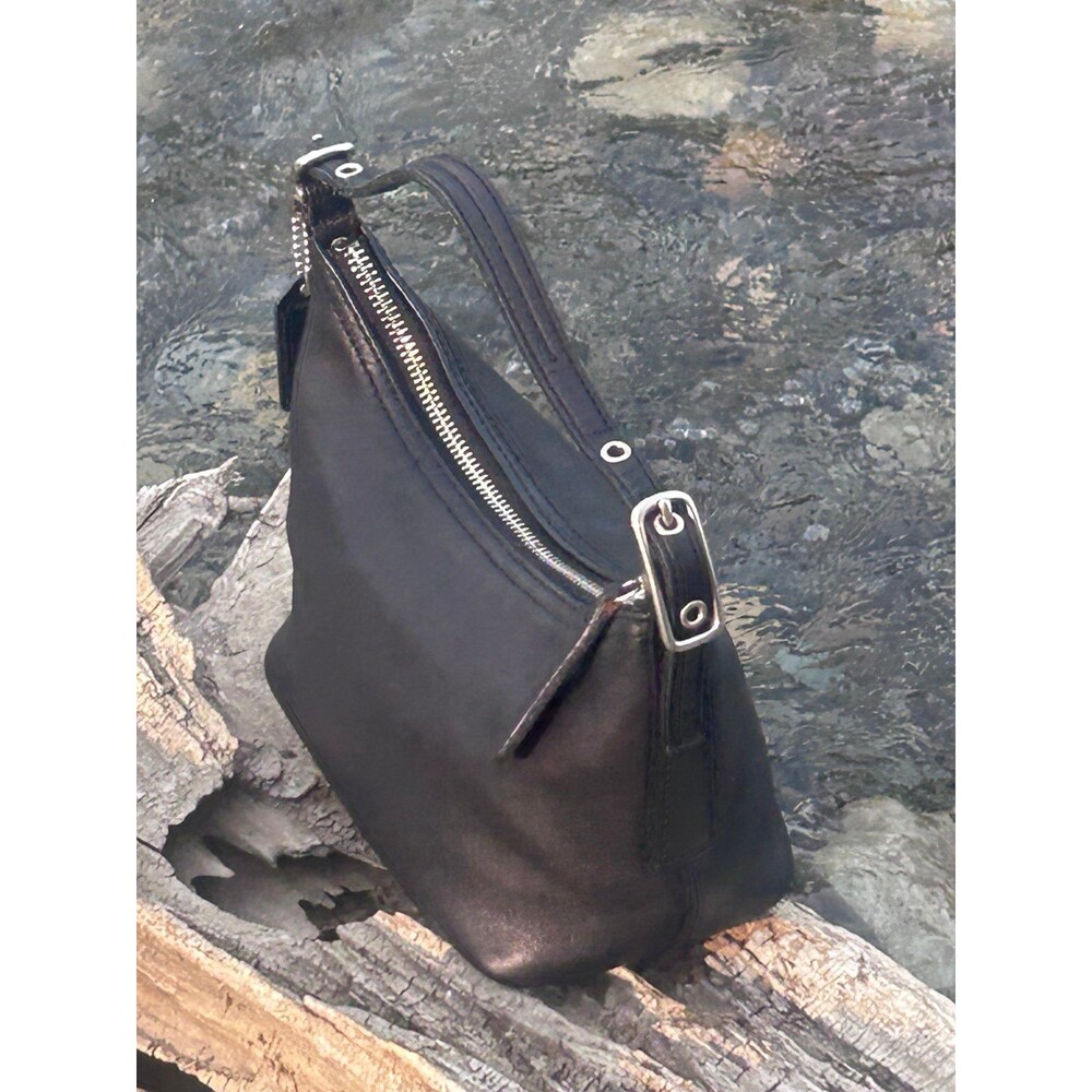 Vintage Coach 9844 Black Glove Tanned Leather Hobo Shoulder Bag Costa Rica - Picture 8 of 12